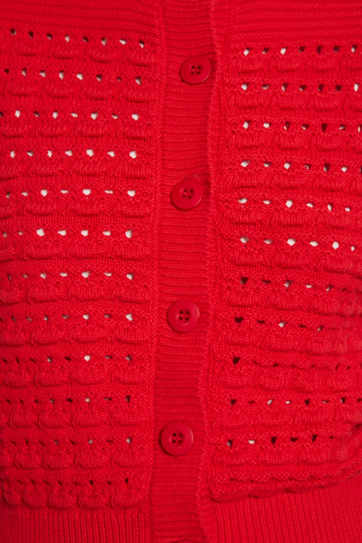 aggie knitted tank - red