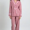 antonella pj set- red stripe