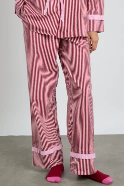 antonella pj set- red stripe