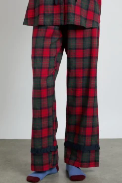 antonella pj set- red tartan