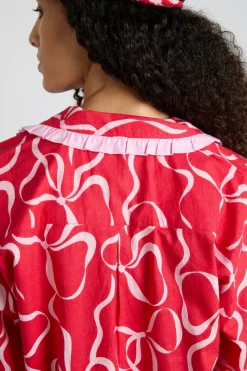 antonia pj set- red bows