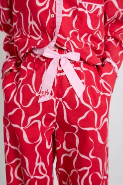 antonia pj set- red bows