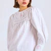 beatrice victoriana blouse- white