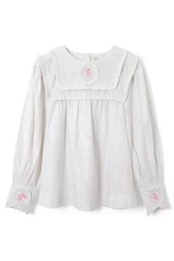 beatrice victoriana blouse- white
