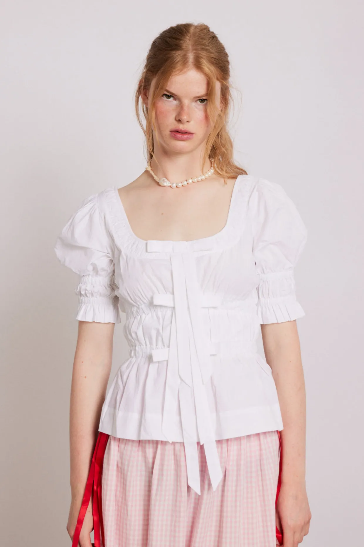 bianca blouse - white