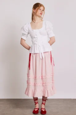 bianca blouse - white