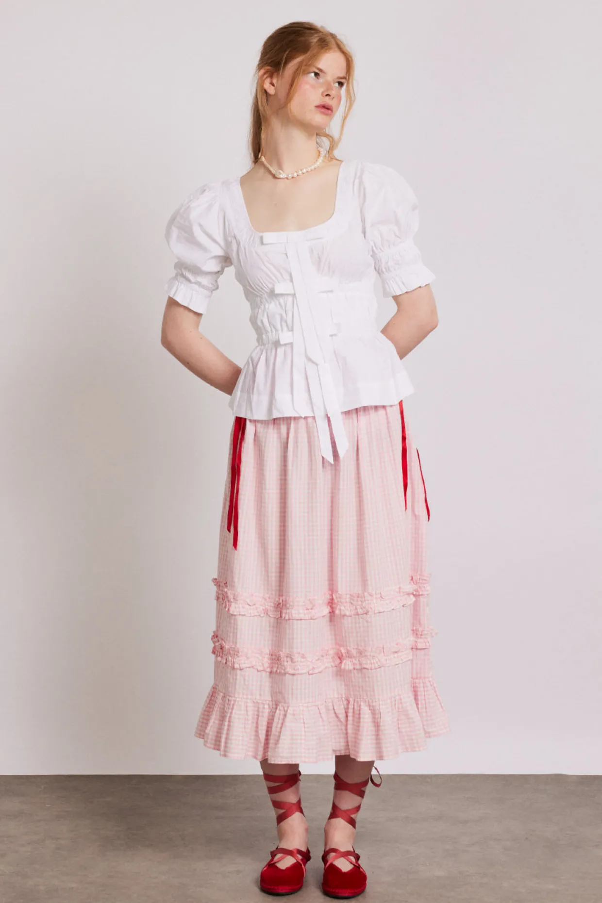 bianca blouse - white