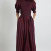 bluebelle midi dress - red/navy