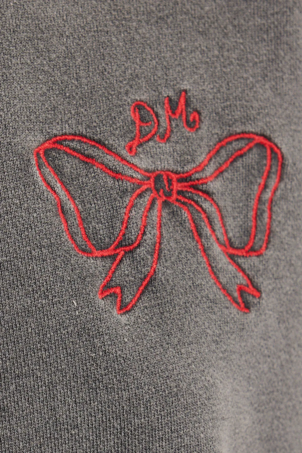 bow logo crew neck sweat