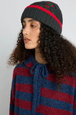 cable knit grandpa beanie