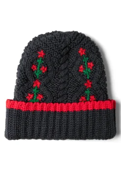 cable knit grandpa beanie