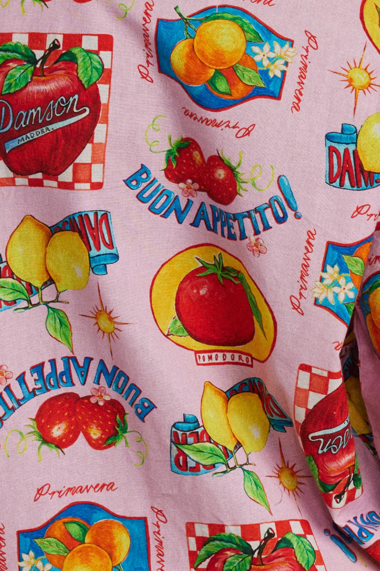 chlo shirt - fruit labels