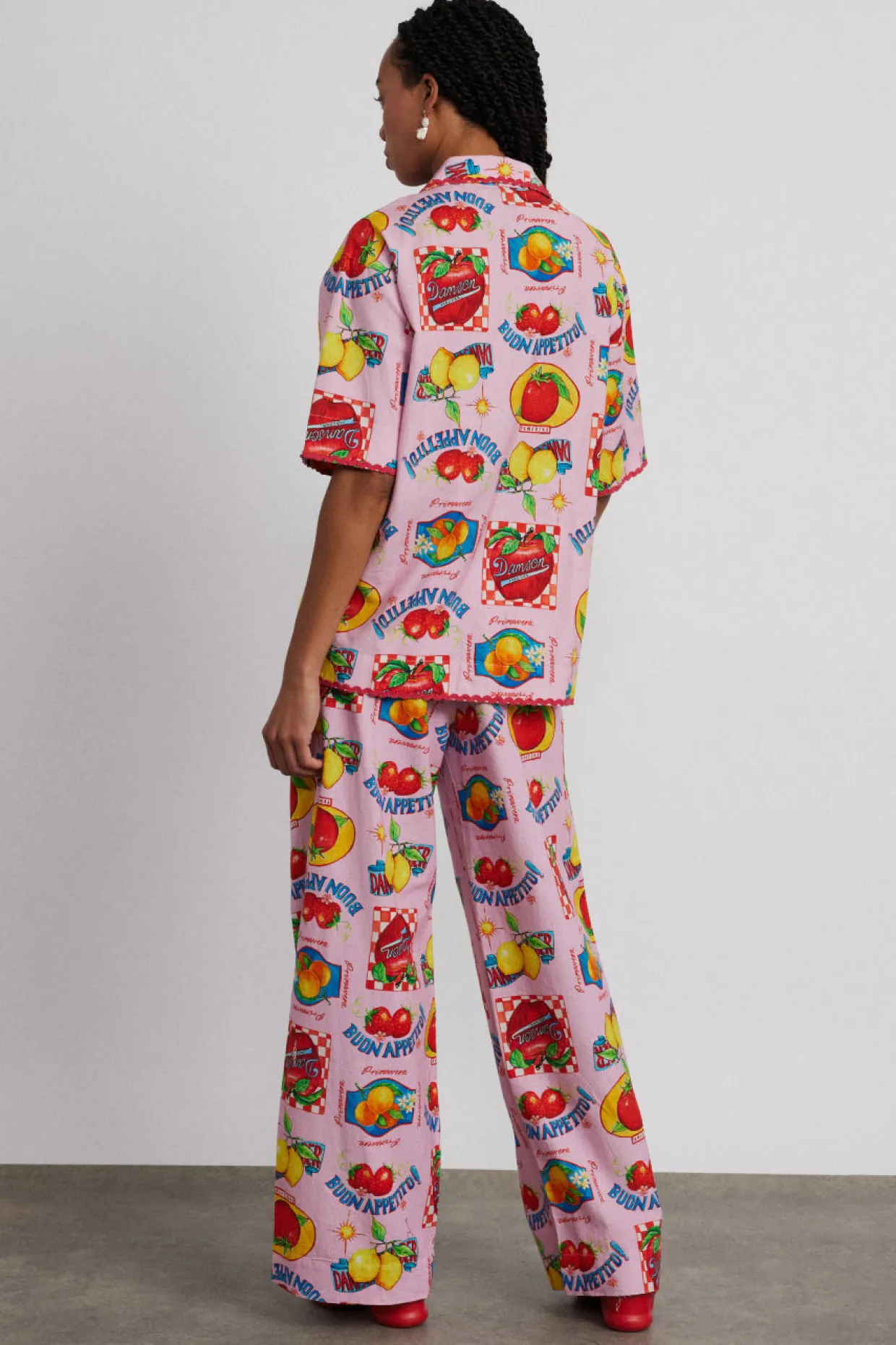 chlo shirt - fruit labels