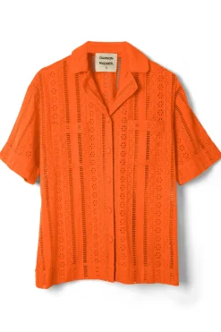 chlo shirt - orange broderie