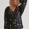 clairo blouse - symbol print