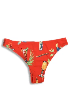 classic shirred bikini bottom - cocktails