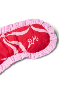 damson pj eye mask - red bows