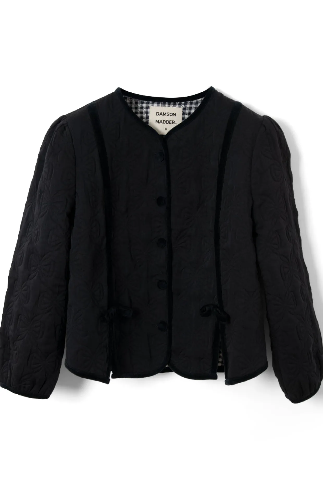 diana quilted jacket - black