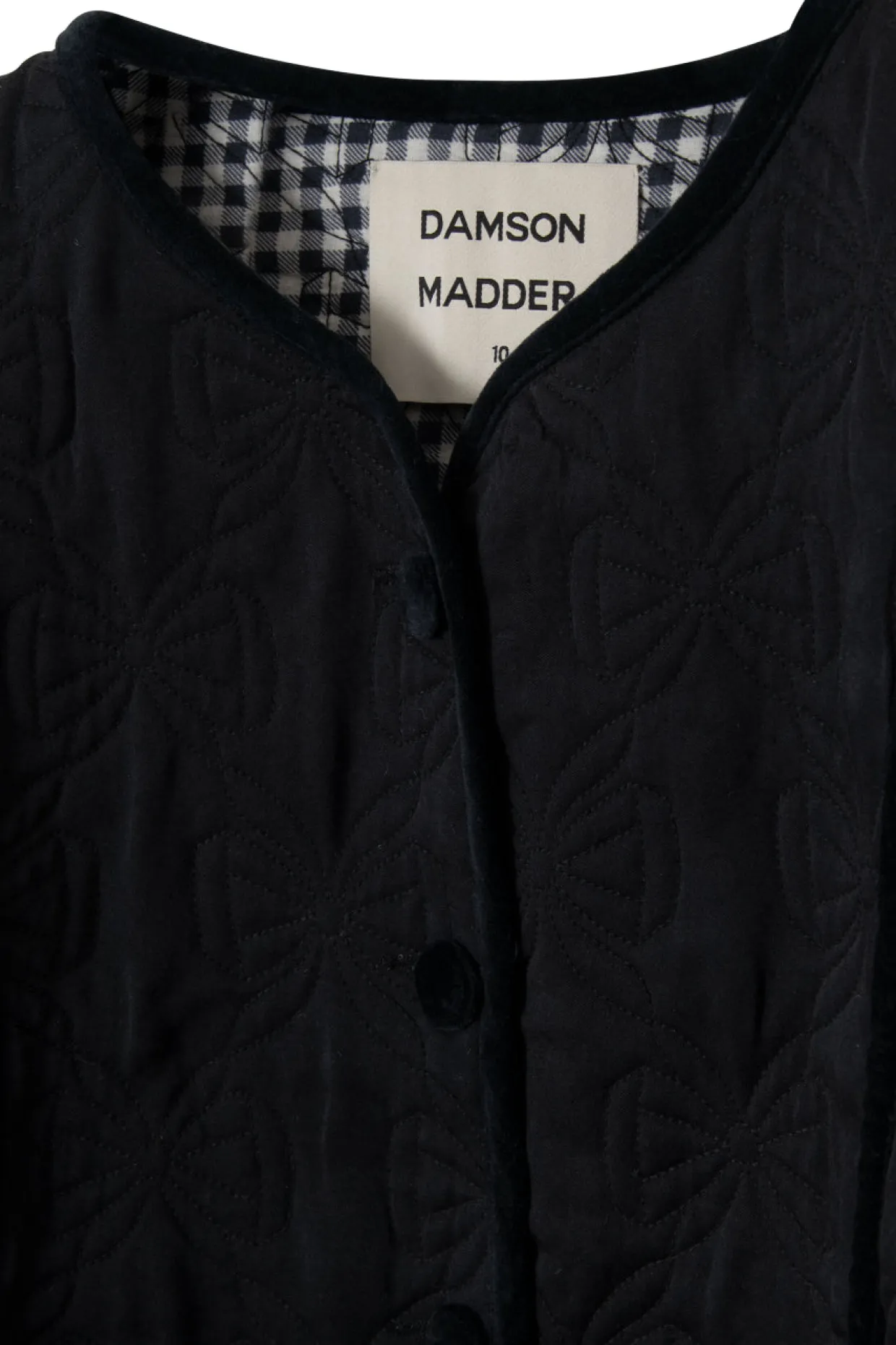 diana quilted jacket - black