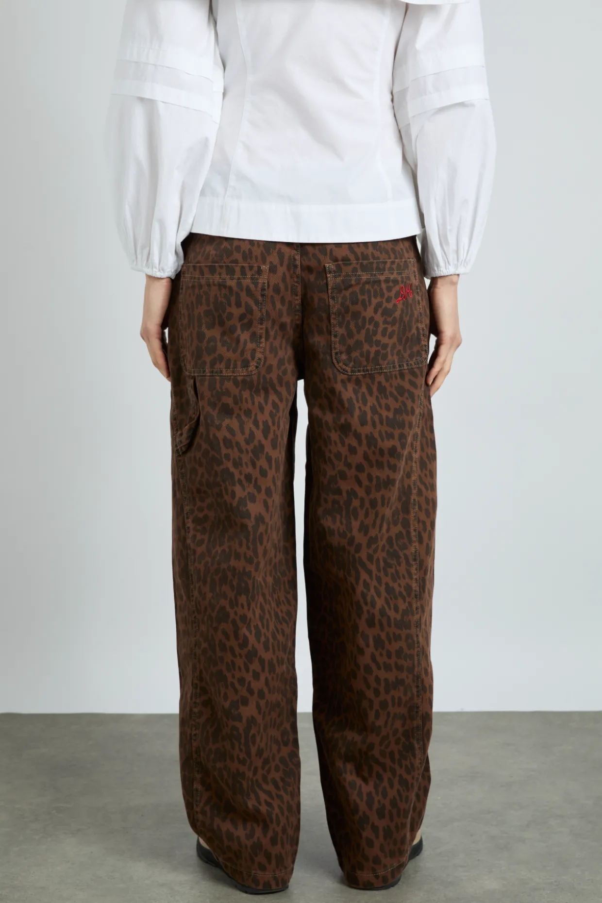 dion jeans - dark leopard overdye