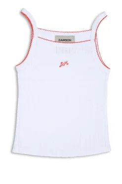 dm cami top - white pointelle