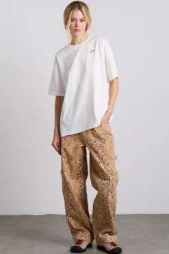 drew cargo jeans - snake print