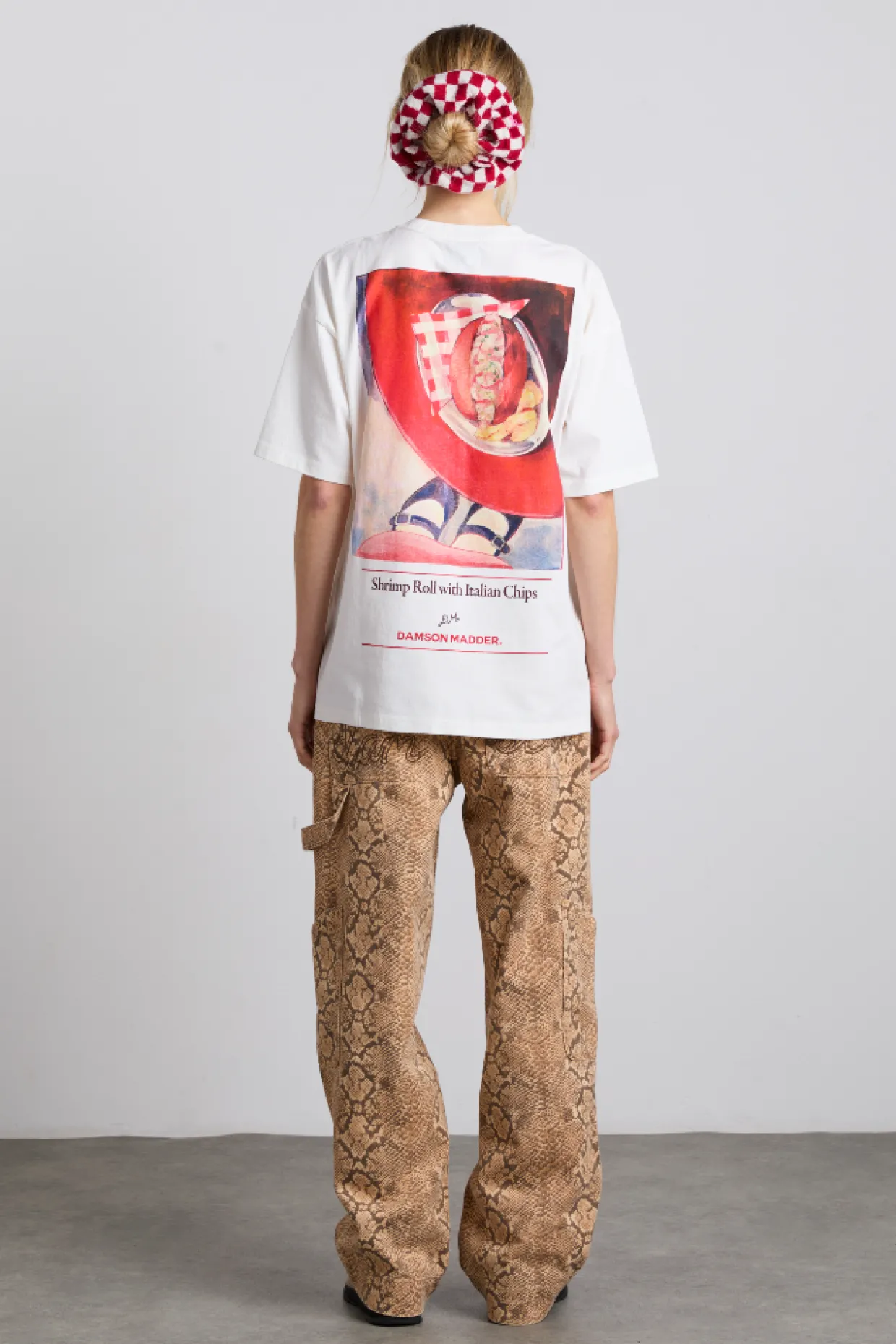 drew cargo jeans - snake print