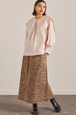 embroidered candy blouse - pink