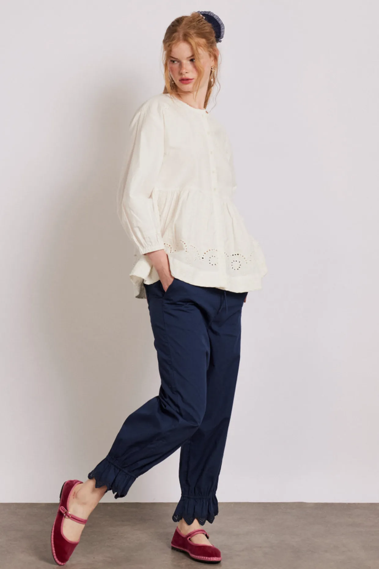 gretchen blouse - white