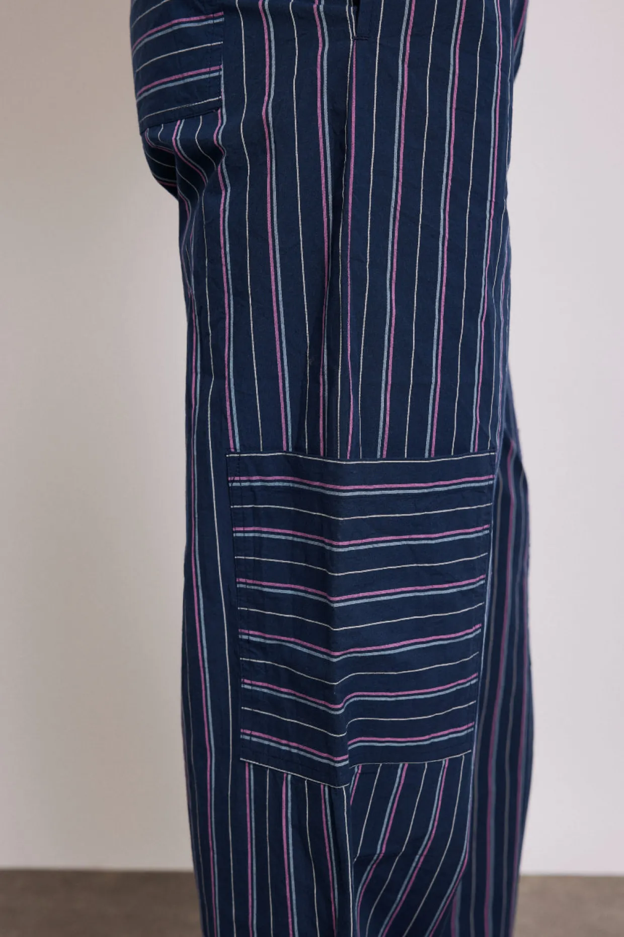 harrison trousers - navy stripe