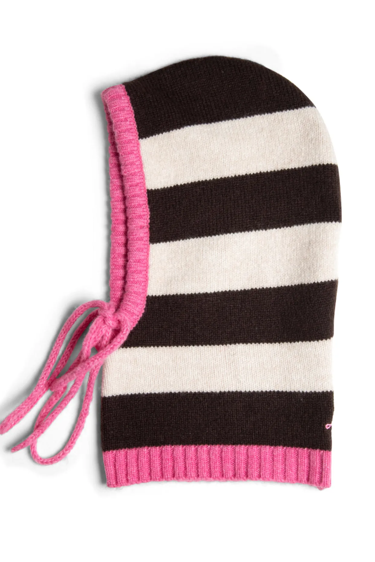 hood in cream u0026 choc with pink tie