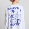 il bacio brunch long sleeve tee - white