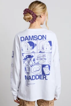 il bacio brunch long sleeve tee - white