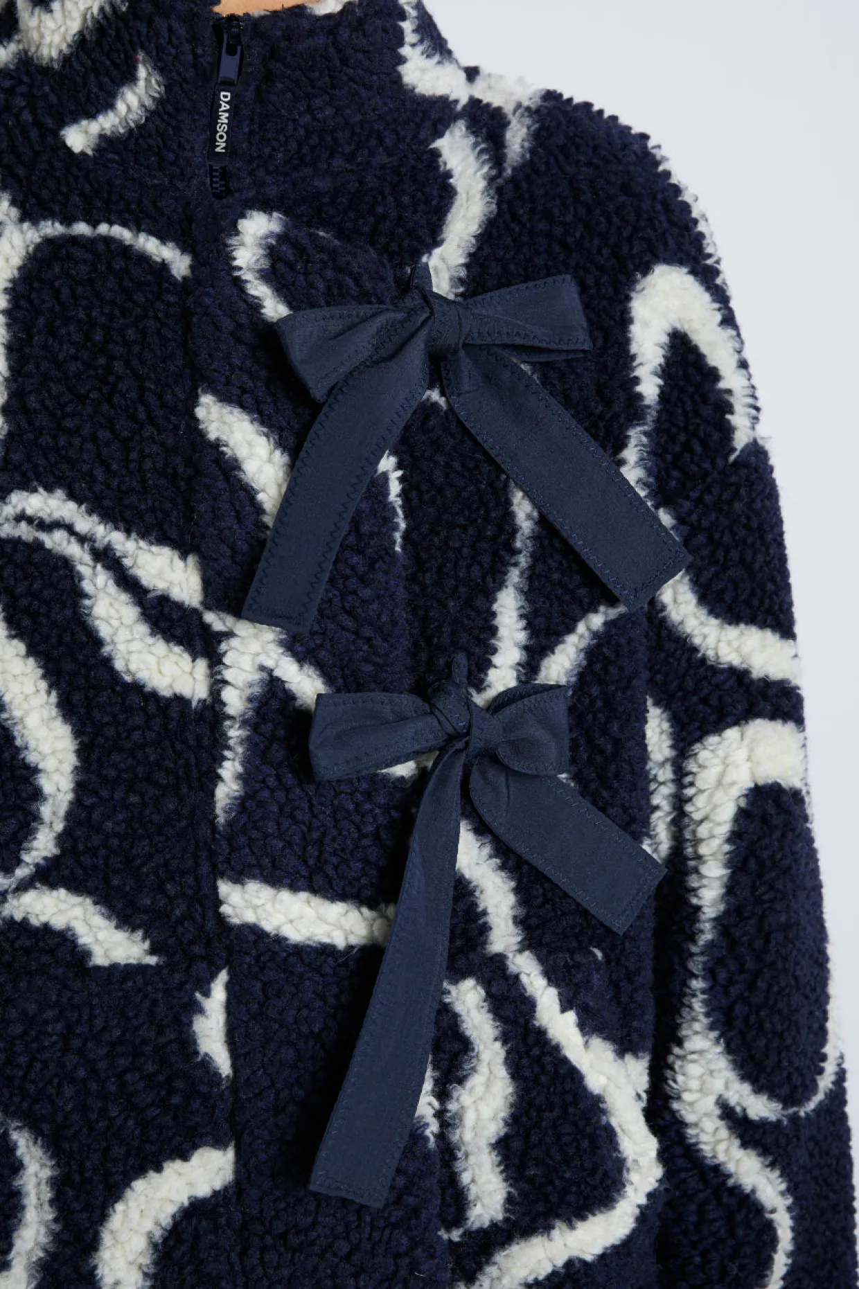 ingrid borg jacket- navy bows
