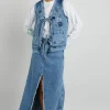 kaia denim maxi skirt