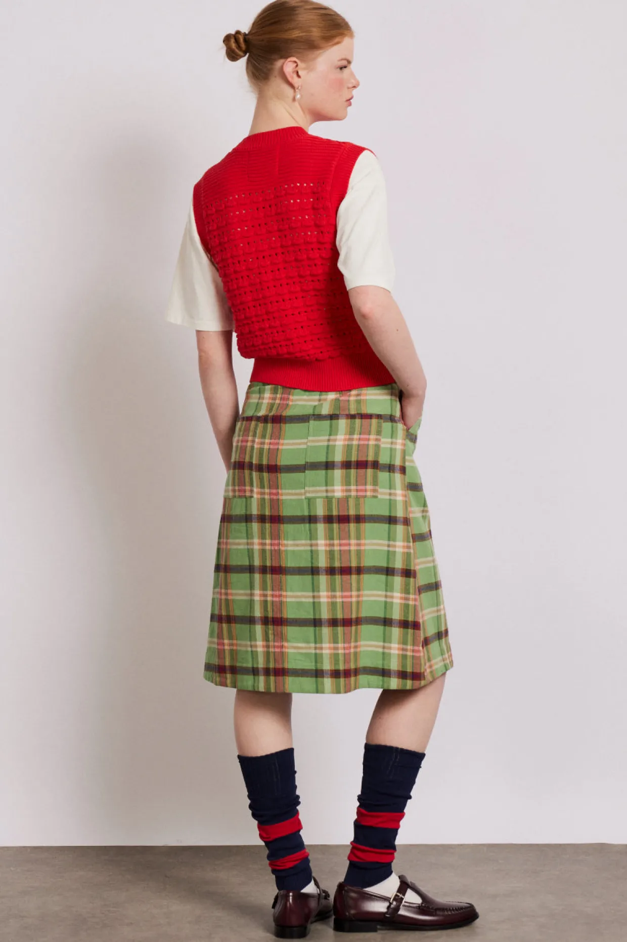 kat kilt - green check