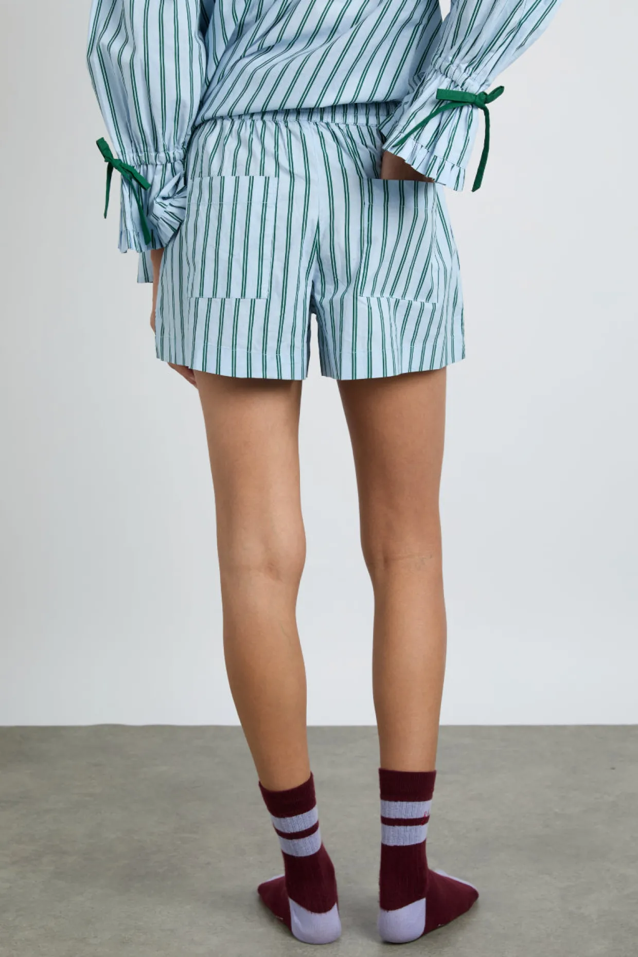 krissy pj boxer - blue stripe