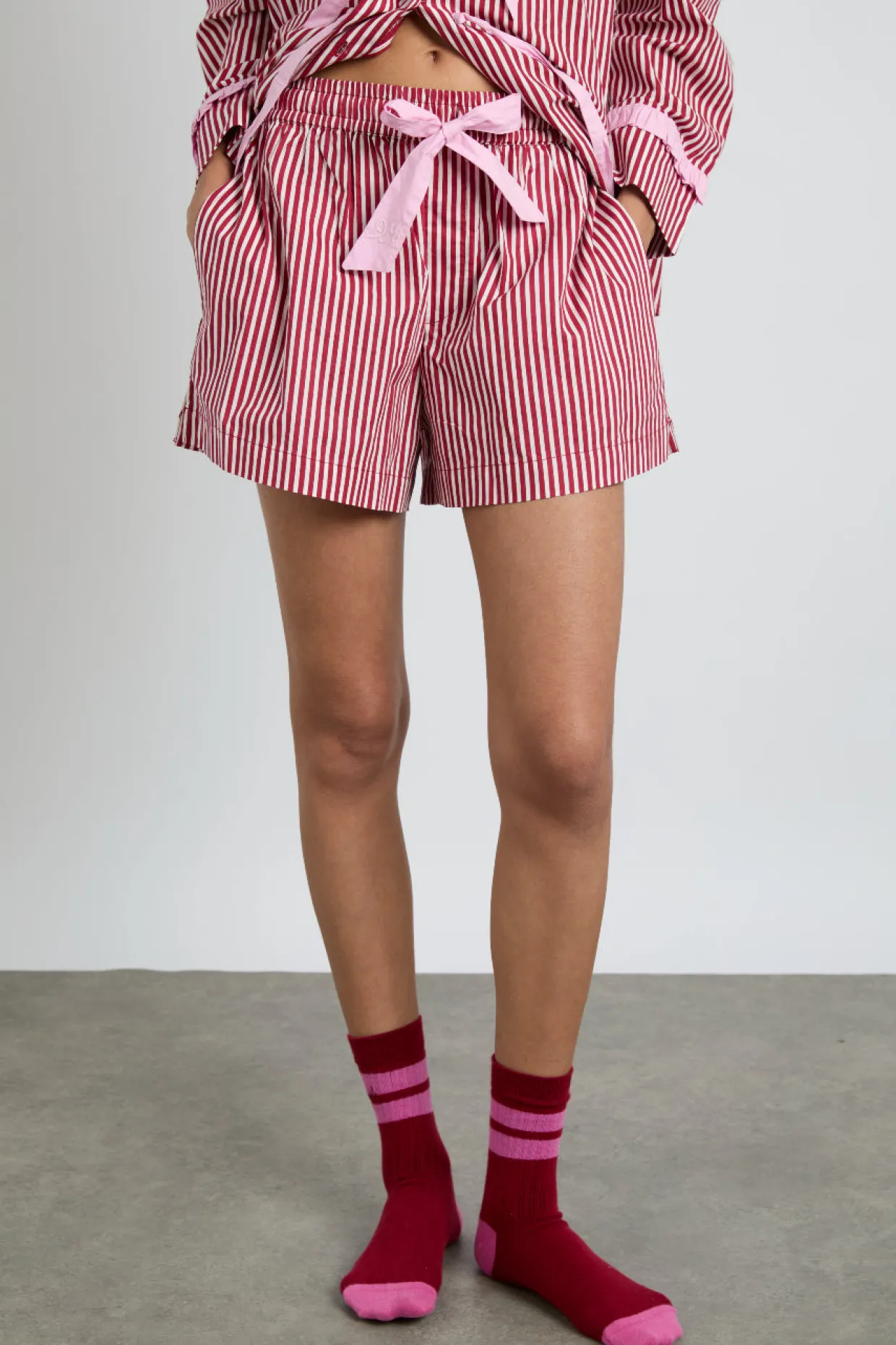 krissy pj boxer - red stripe