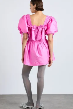 lauren mini dress- pink taffeta