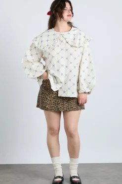 lola blouse - bow print