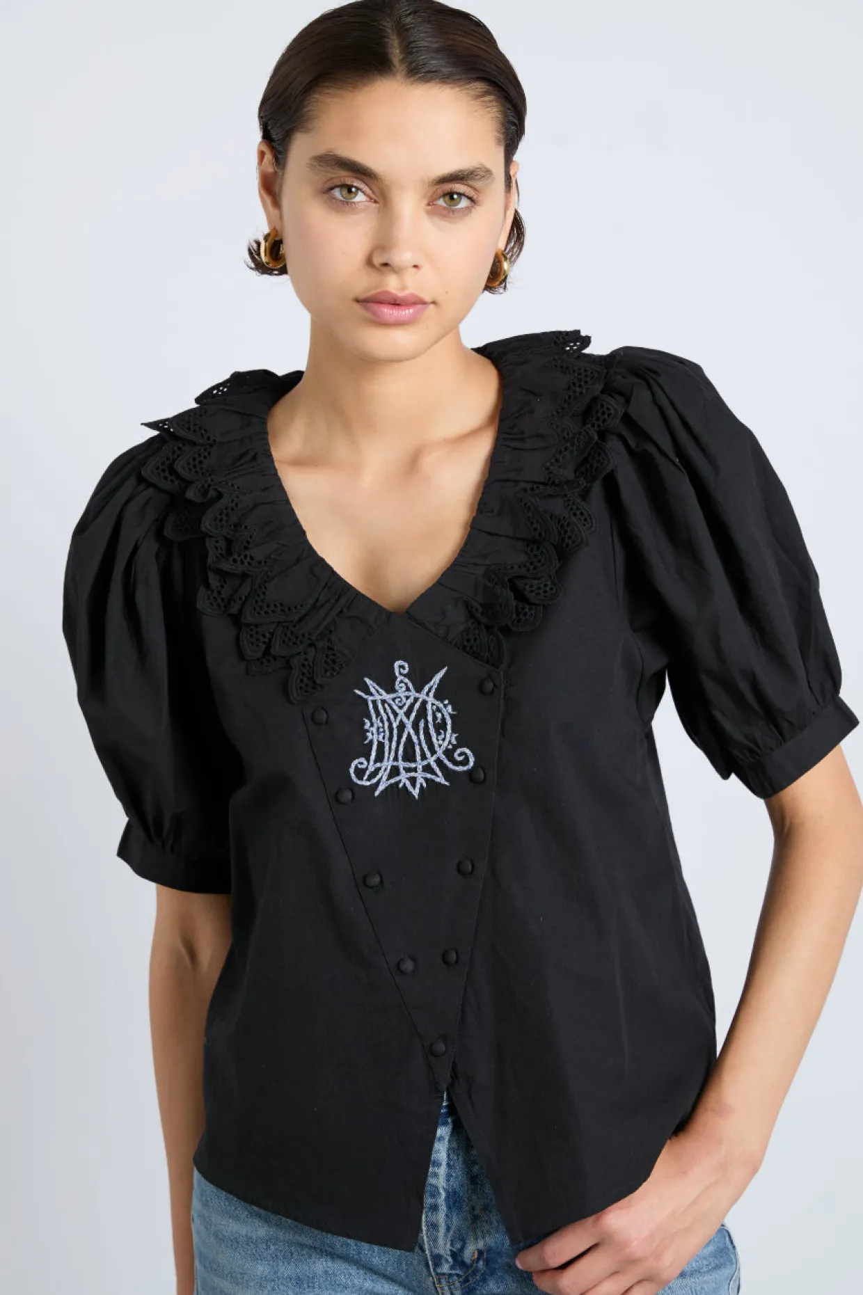 lottie blouse - black