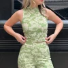 maeve jacquard strappy back tank