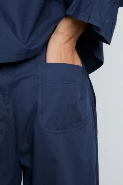 maria pj set- navy/red