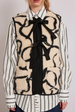 marta borg gilet - bows