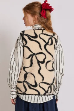 marta borg gilet - bows