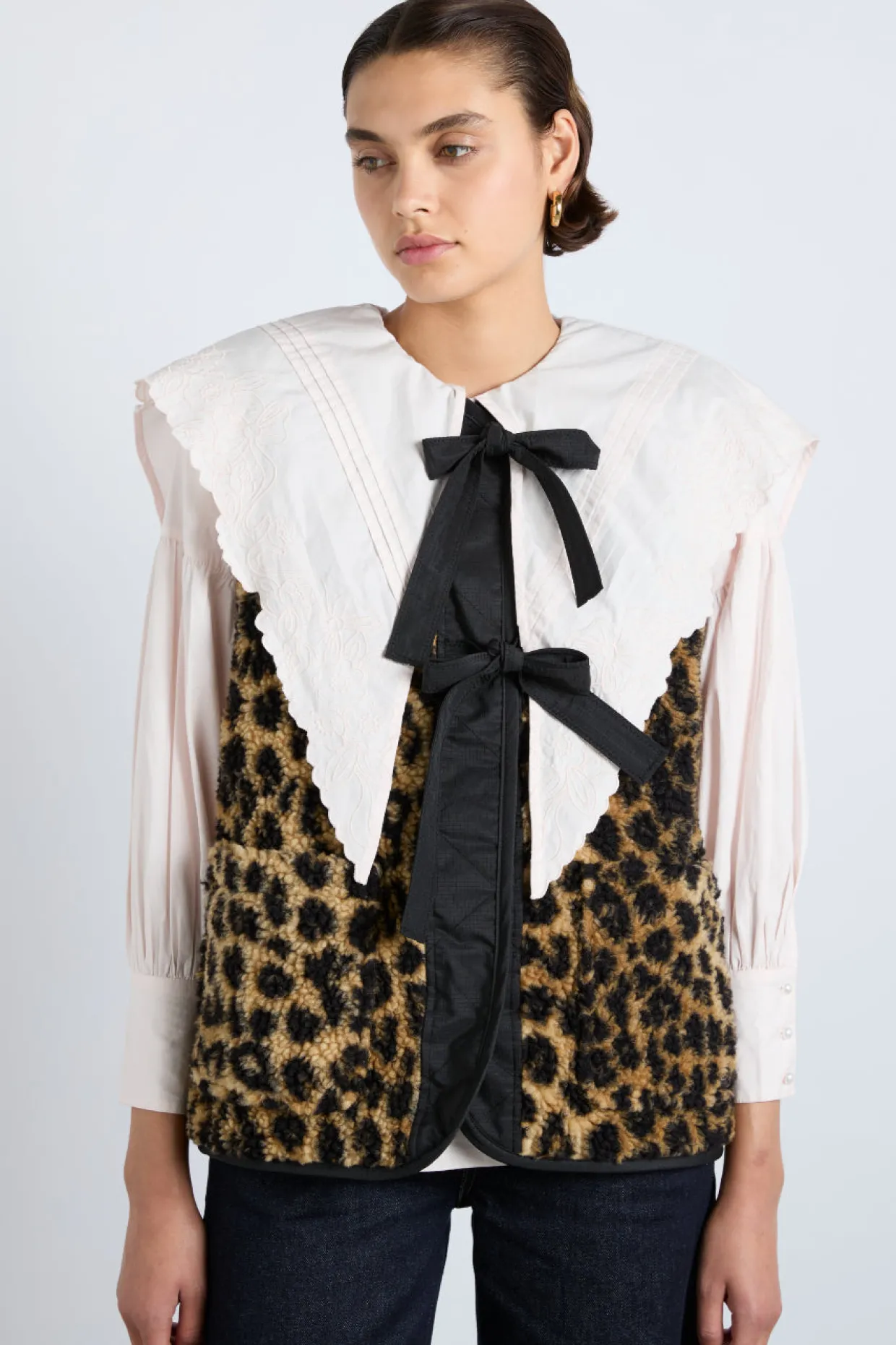 marta borg gilet - leopard