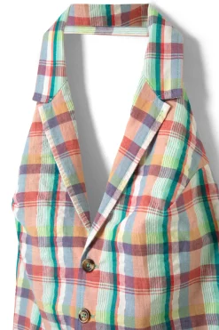 maya waistcoat - picnic check