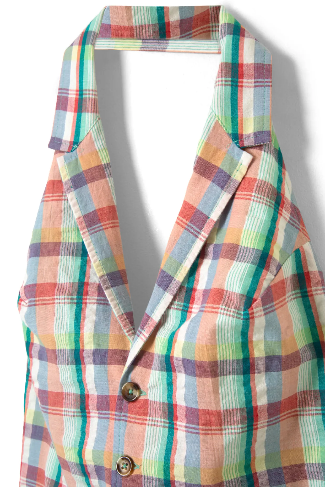 maya waistcoat - picnic check