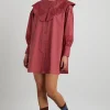 mimi mini dress - plum broderie