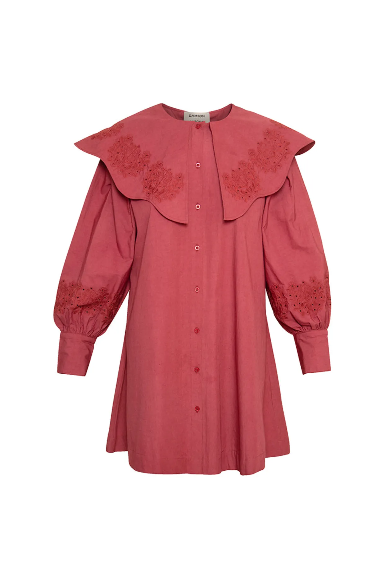 mimi mini dress - plum broderie